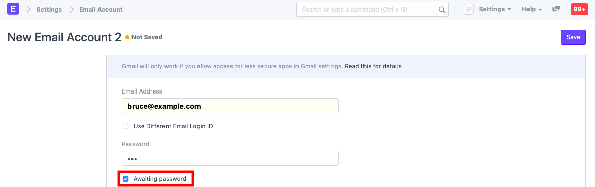Password della e-mail