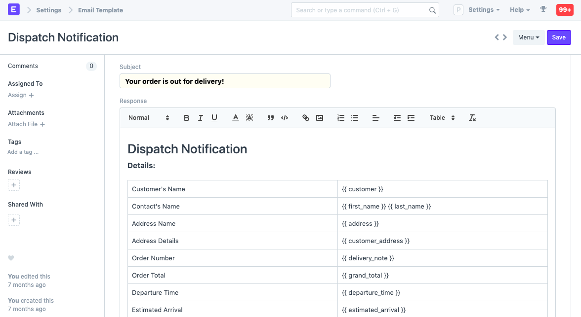 Modello E-mail
