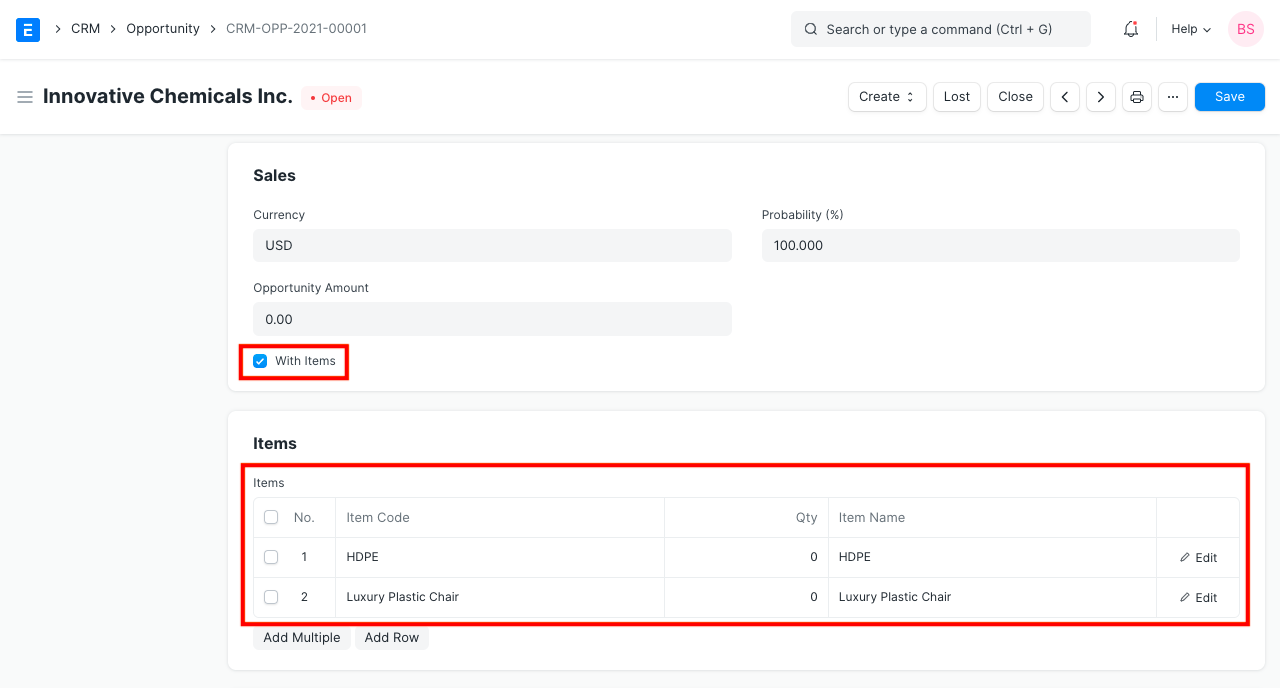 Dettagli articolo in Opportunità