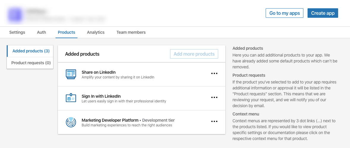 Prodotto app per sviluppatori LinkedIn