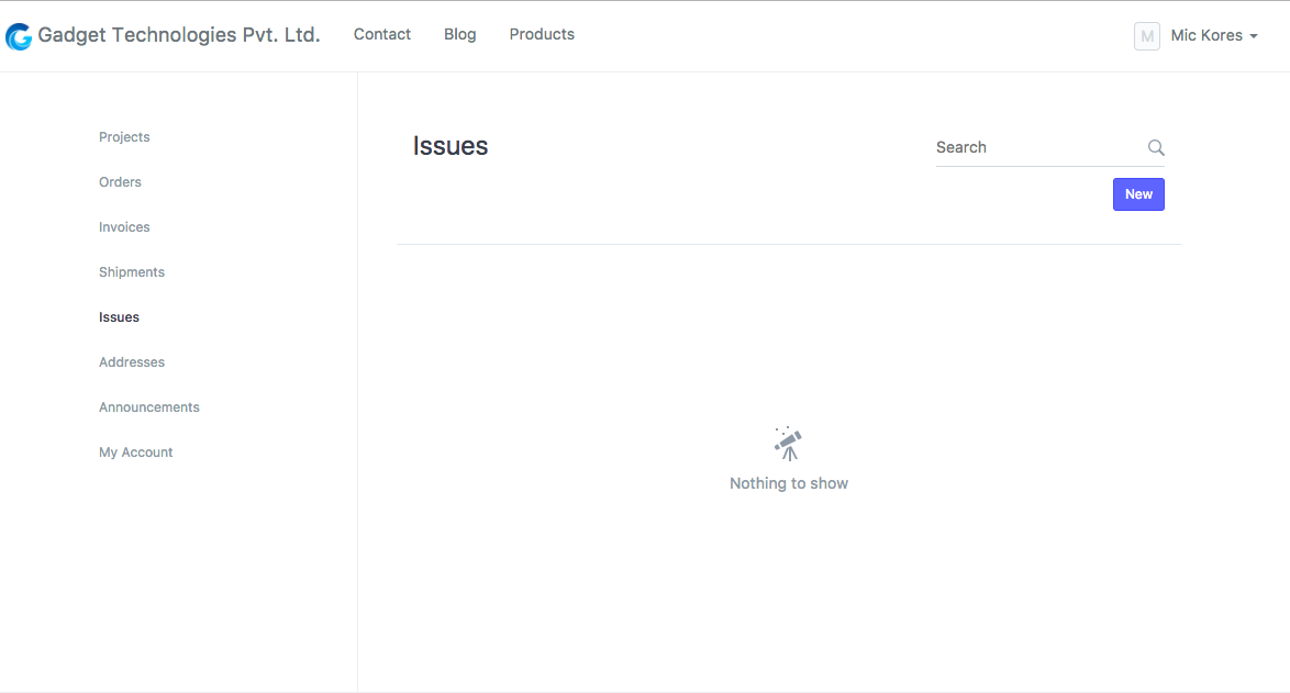 Issue list