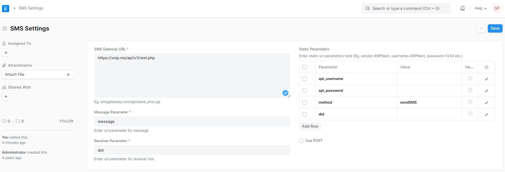 Impostazione Voip.MS