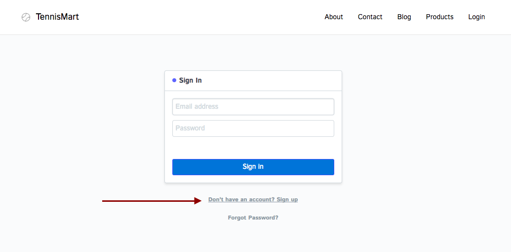 Registrazione utente sito web