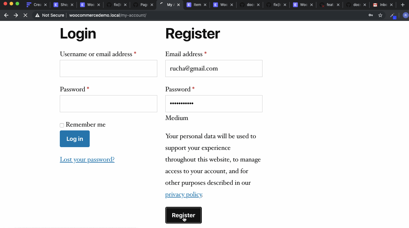 Configurazione di Woocommerce