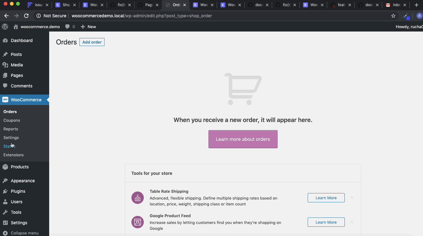 Configurazione di Woocommerce